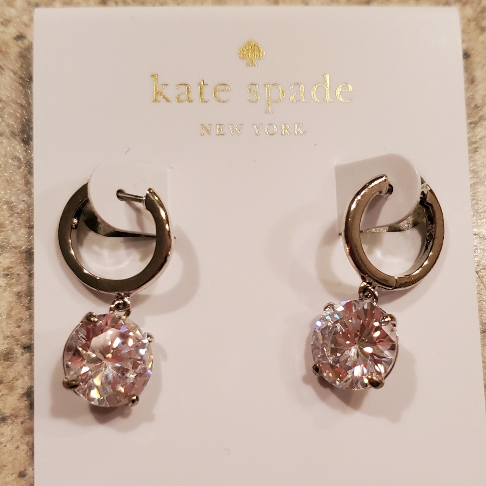 Kate Spade silver drop earrings